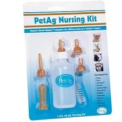 CHIFA borstvoedingsset: 120 ml fles, 60 ml voor dieren + spenen in verschillende maten + reinigingsborstel