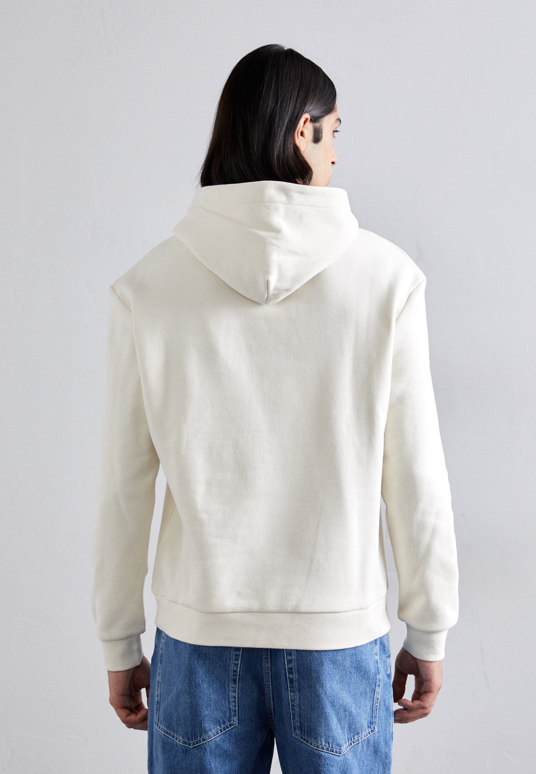 Holzweiler REGULAR HOODIE - Felpa - ecru