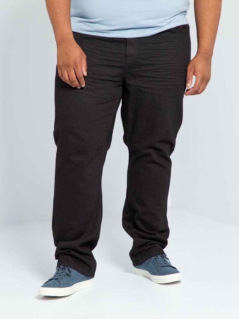 Pantalones vaqueros regulares - L32 - NEGRO