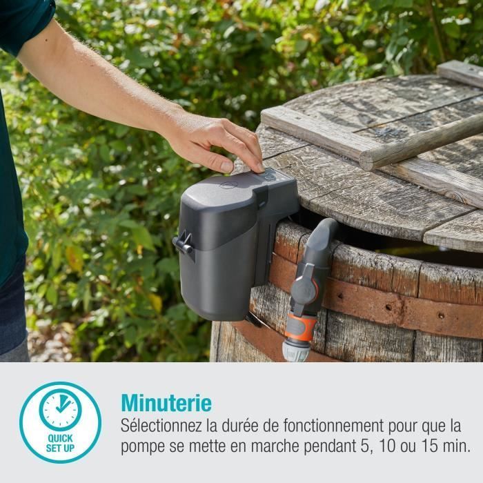 GARDENA 2000/2 18V P4A regenwateropvangpomp (batterij niet inbegrepen)