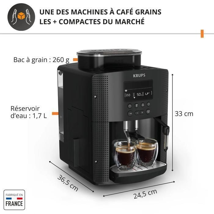 KRUPS Bean-to-Cup Coffee Machine, LCD Screen, Automatic Cleaning EA815070