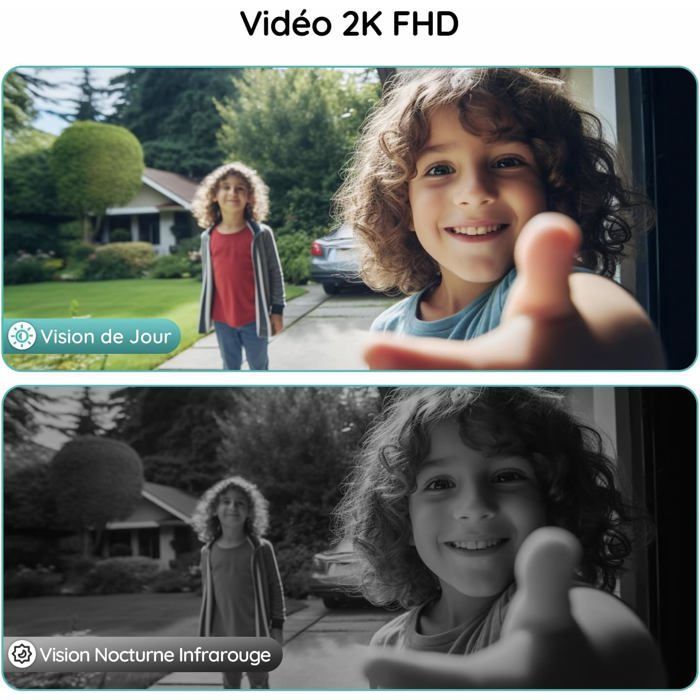 Sonnette Vidéo - ETHNICS ORIGINS - BOIFUN - 2K FHD - Vision Nocturne - Détection Humaine