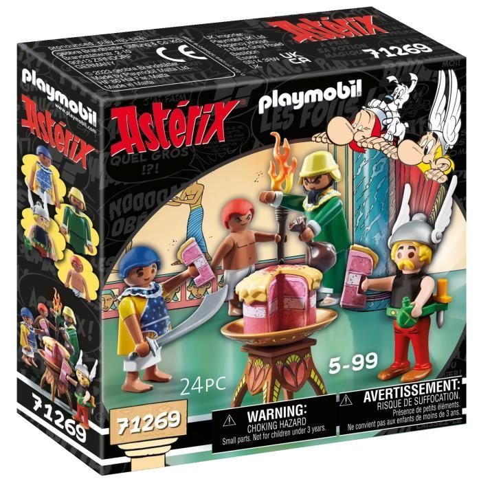 PLAYMOBIL 71269 Asterix, Amonbofis and the Poisoned Cake, 24 pieces, Ages 5+