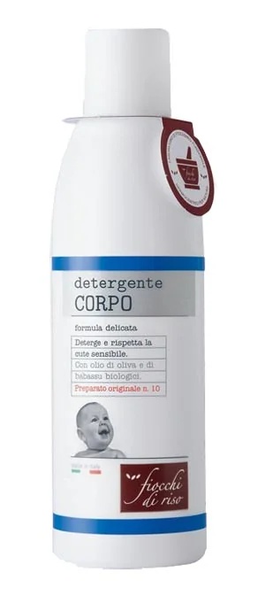 RICE FLAKES Lichaamsreinigingsgel met rijstvlokken Milde formule 200 ml