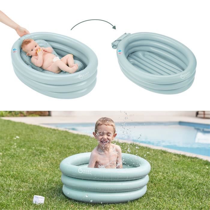 Babymoov Baignoire Gonflable de voyage, Évolutive en Piscine pour enfant, Réducteur Amovible, De 0 à 12 mois, Aqua Dots