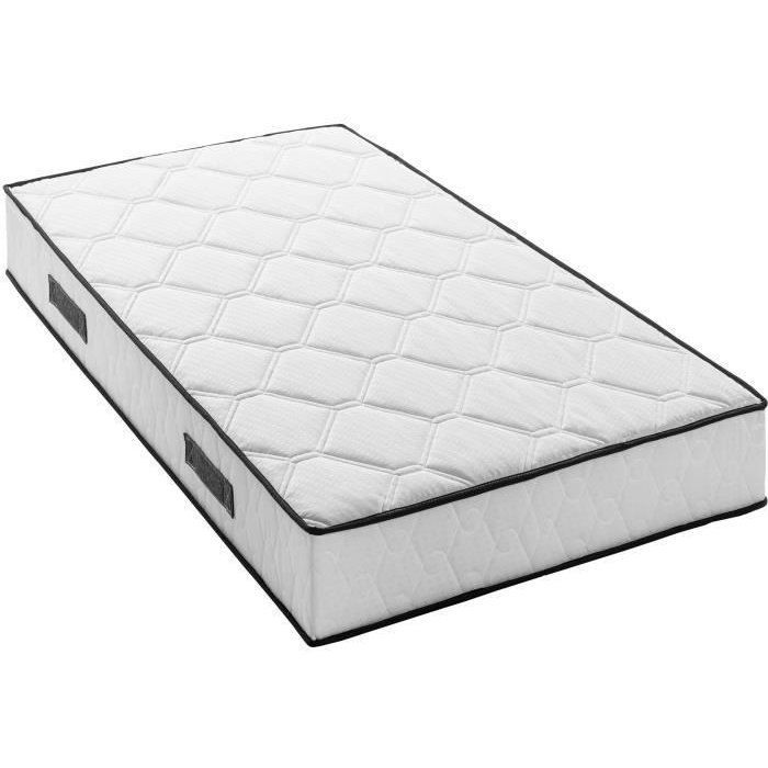 Matras en bedbodemset 90 x 190 cm, 24 cm hoog - pocketveren - 7 zones - omkeerbaar - gemaakt in België - DEKO DREAM