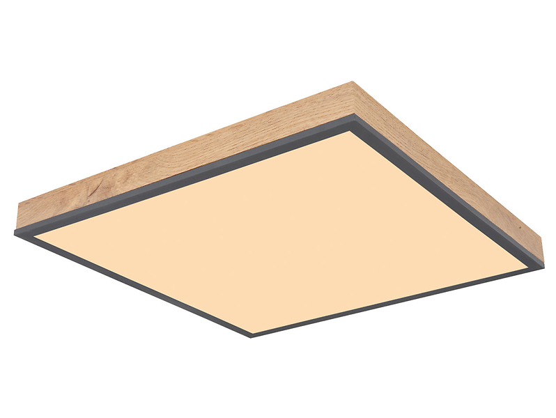 Plafon Doro LED 45 cm aluminiowy brązowy