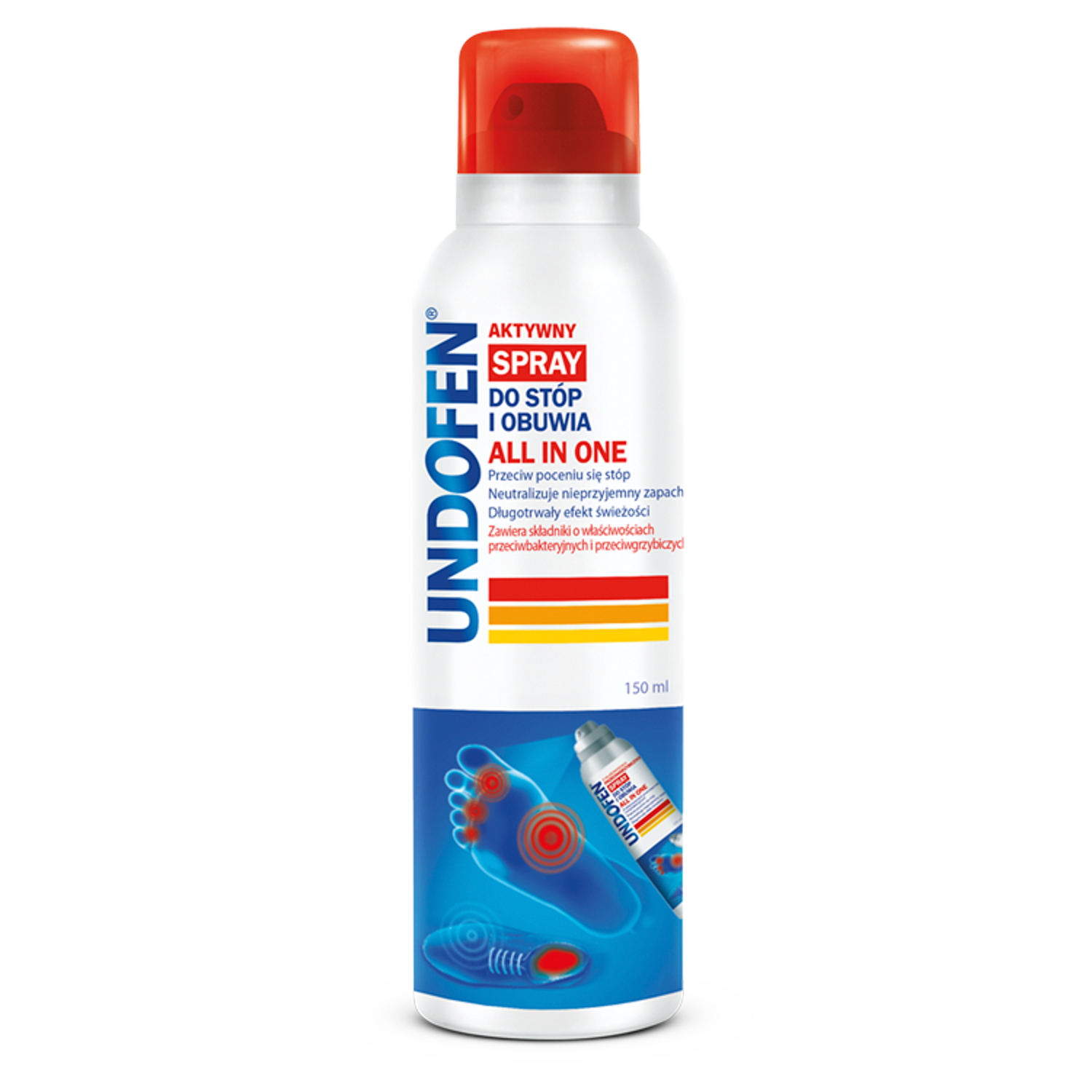 Undofen priešgrybelinis purškalas pėdoms ir batams 150 ml
