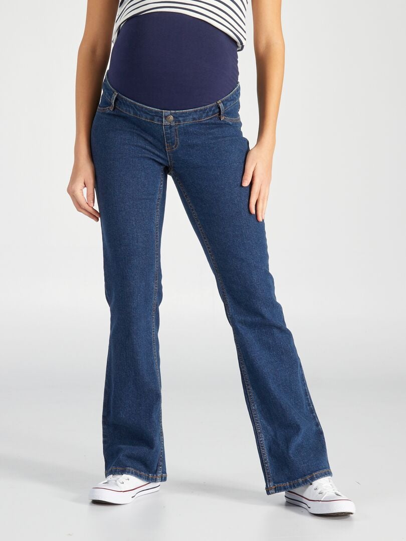 Uitlopende zwangerschapsjeans - BLAUW