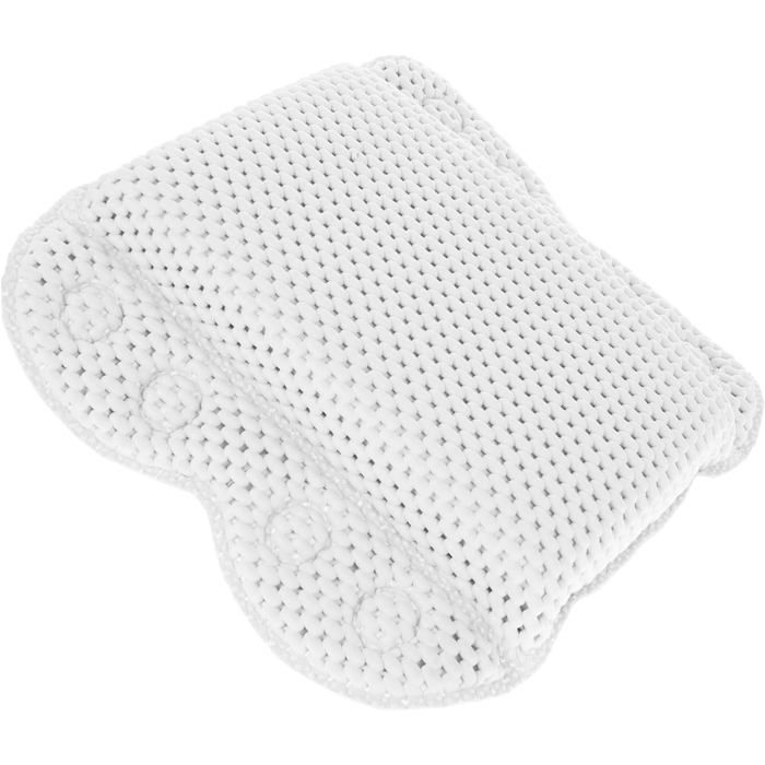 Cuscino da bagno in PVC con supporto per la testa ad alto comfort e antiscivolo, ideale per spa e relax.