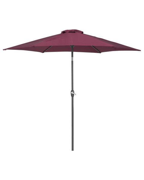 Parasol ogrodowy składany 270cm burgundowy
