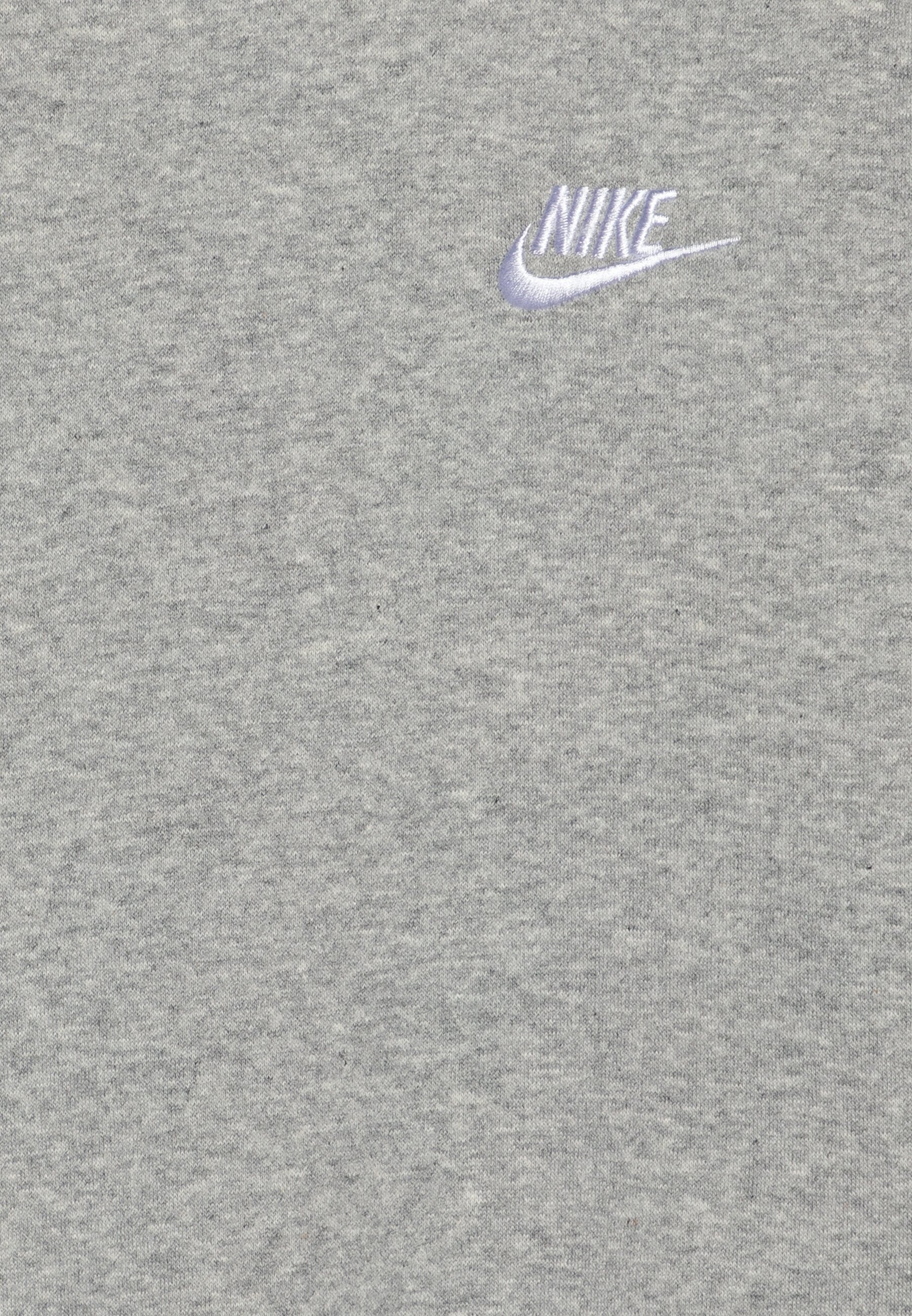 Felpa Nike Sportswear CLUB CREW UNISEX - grigio melange/bianco