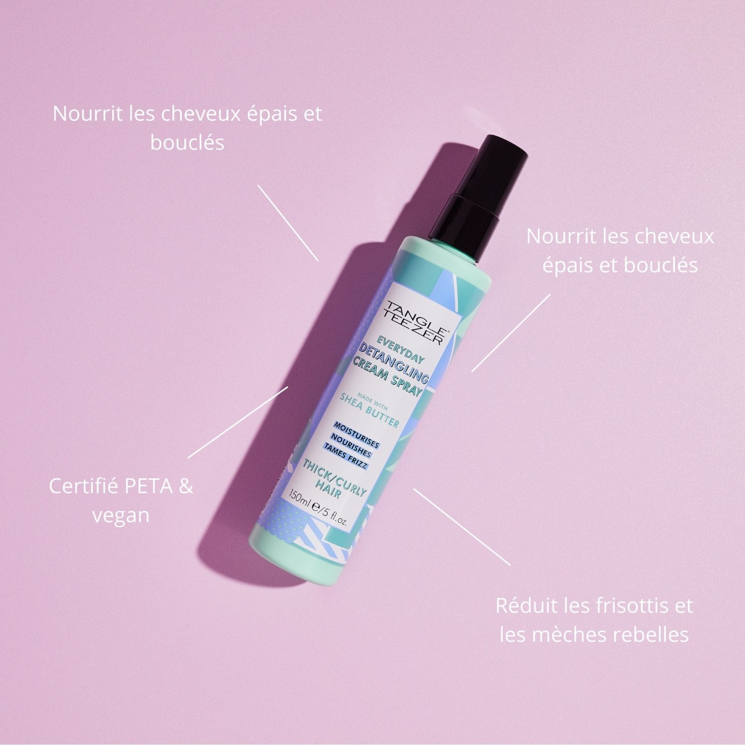 Tangle Teezer Detangling cream spray thick & curly hair