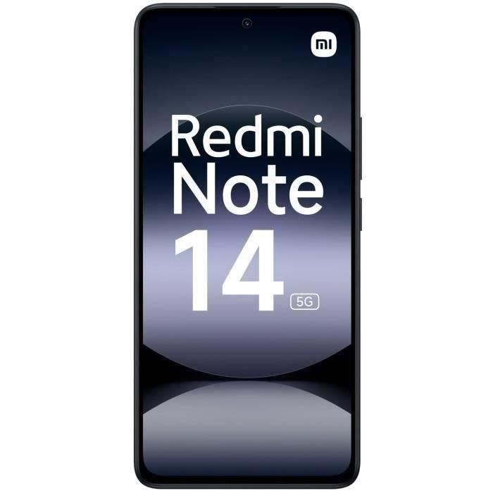 XIAOMI - Redmi Note 14 5G - 8 Go + 256 Go - Midnight Black (2025) - Reconditionné - Très bon état