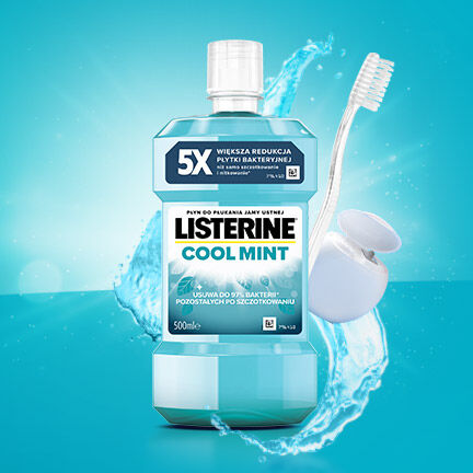 Στοματικό διάλυμα Listerine 500ml Δροσερή μέντα