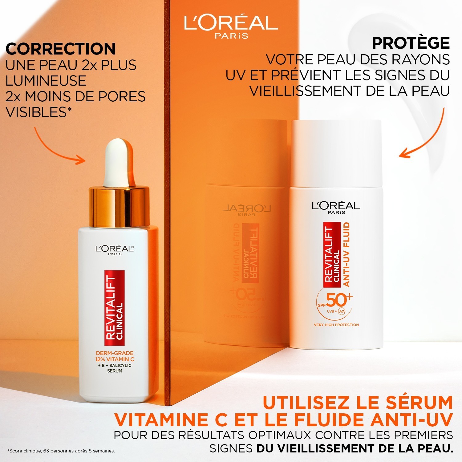 L'Oréal Paris Gesichtsfluid Revitalift Clinical Anti-UV Fluid LSF 50 - 50 ml