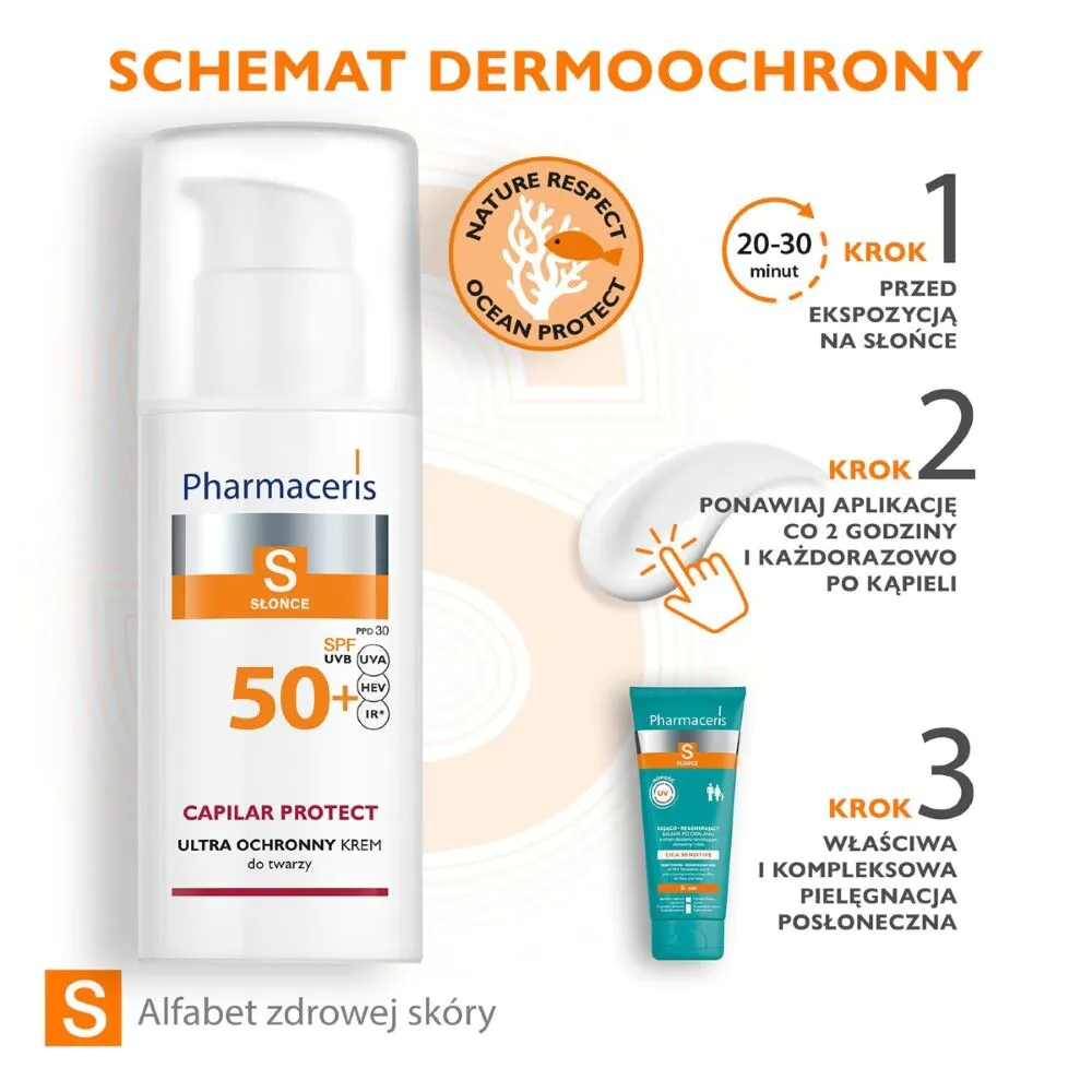 Pharmaceris S Krem ochronny do skóry naczynkowej i z trądzikiem różowatym SPF50+