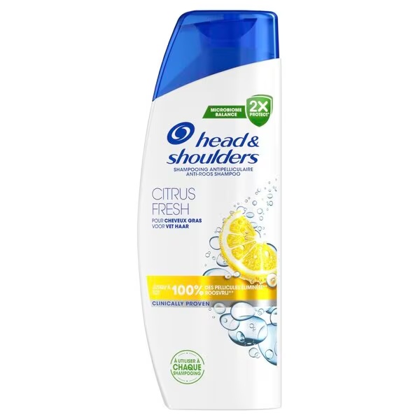 „Head & Shoulders Citrus Fresh“ šampūnas nuo pleiskanų, 250 ml – riebiems plaukams