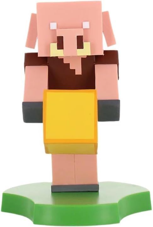 Minecraft Piglin Figurine - EXQUISITE GAMING - Cable Guys - Headphone, smartphone, or small accessory holder - 11 cm