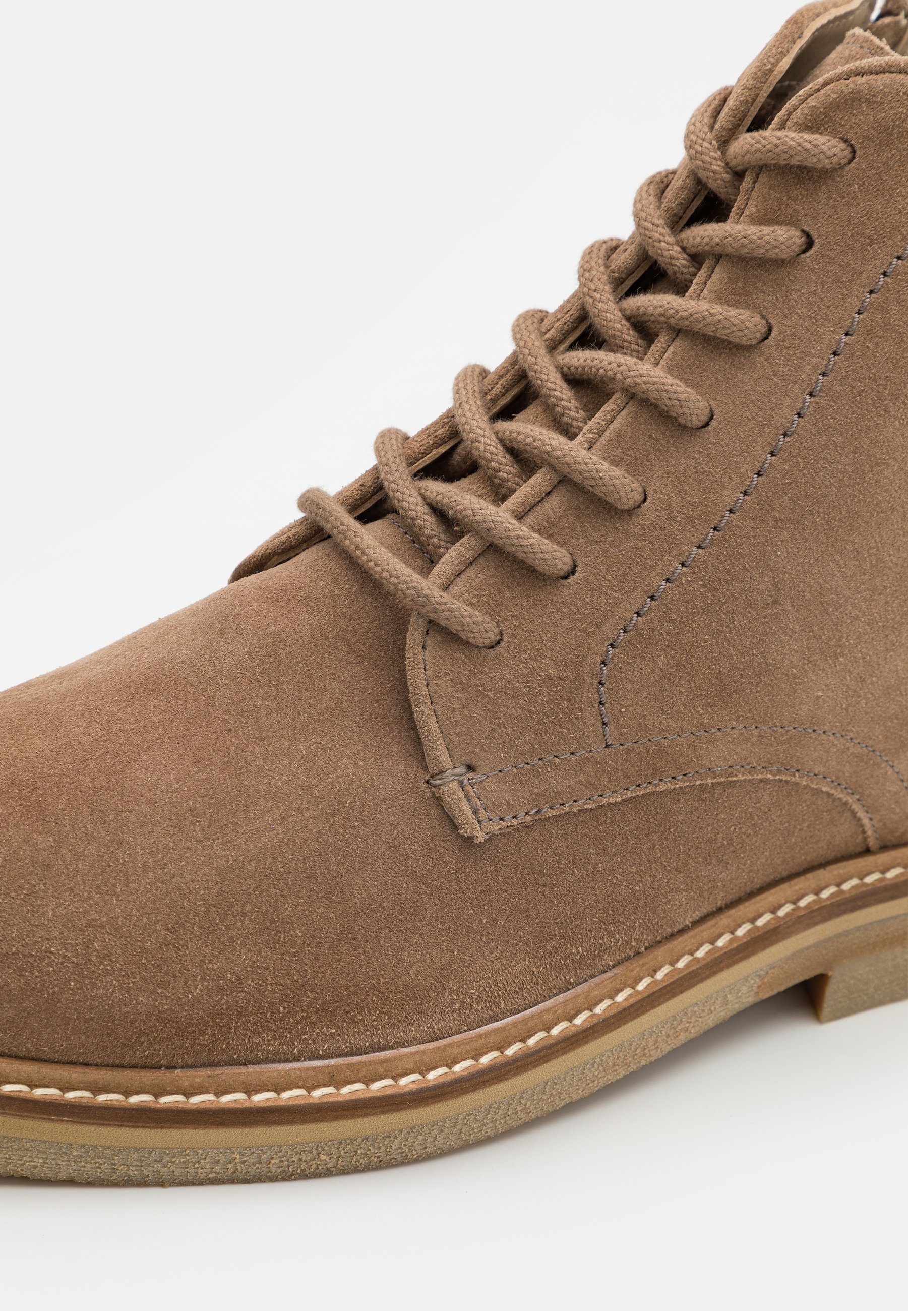 Zign LEATHER - Enkellaarsjes met vetersluiting - taupe