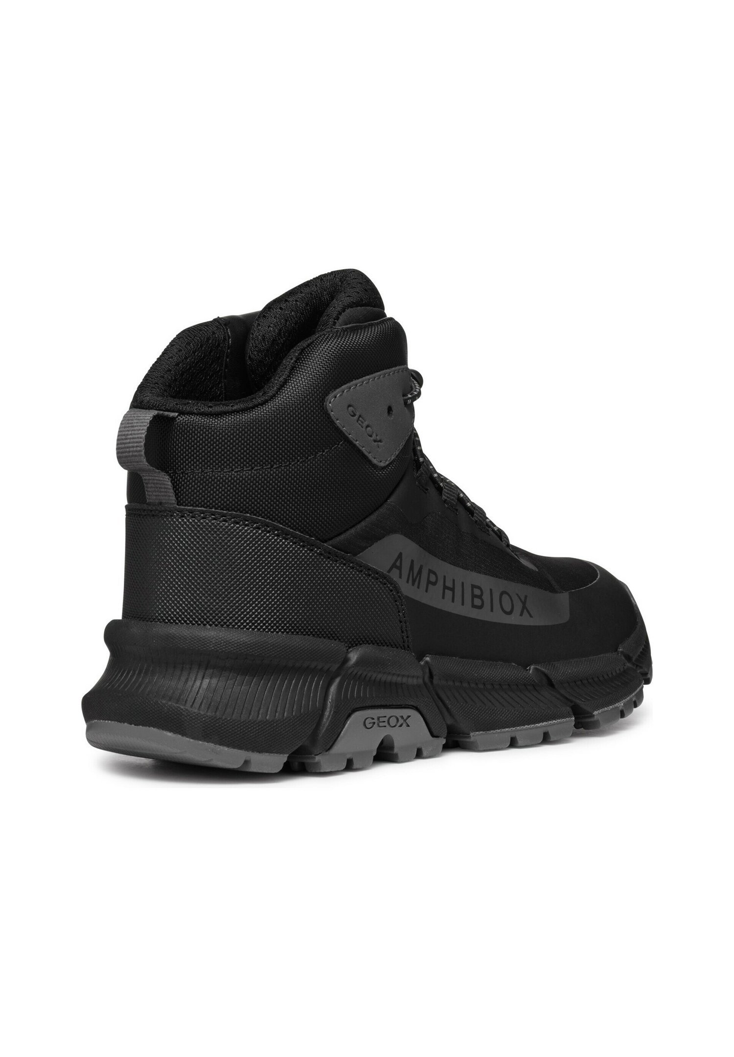 Geox J FLEXYPER PLUS - Hoge sneakers - zwart donkergrijs