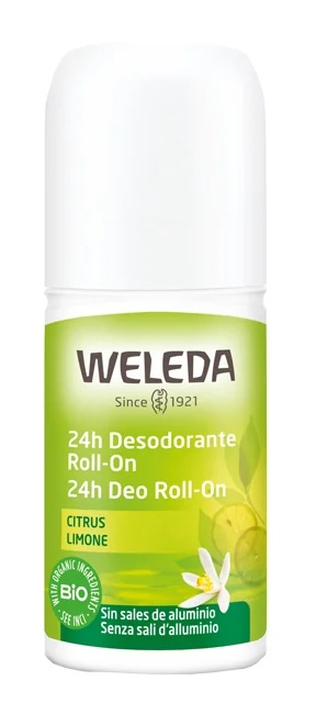 Déodorant roll-on WELEDA au citron 24 heures 50 ml