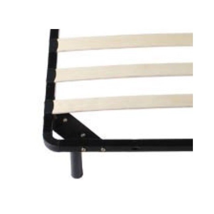 JULIE - Estructura de cama de láminas resistente y cómoda con patas de metal 90x190 x 29 cm - Montaje rápido y sencillo - Grosor del M
