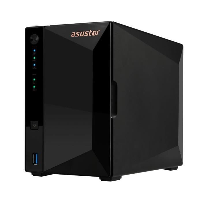 Server NAS - ASUSTOR - AS3302T v2 Drivestor 2 Pro Gen2 - Quad-Core 1.7GHz - 2GB DDR4 - 2.5GbE - 2 alloggiamenti