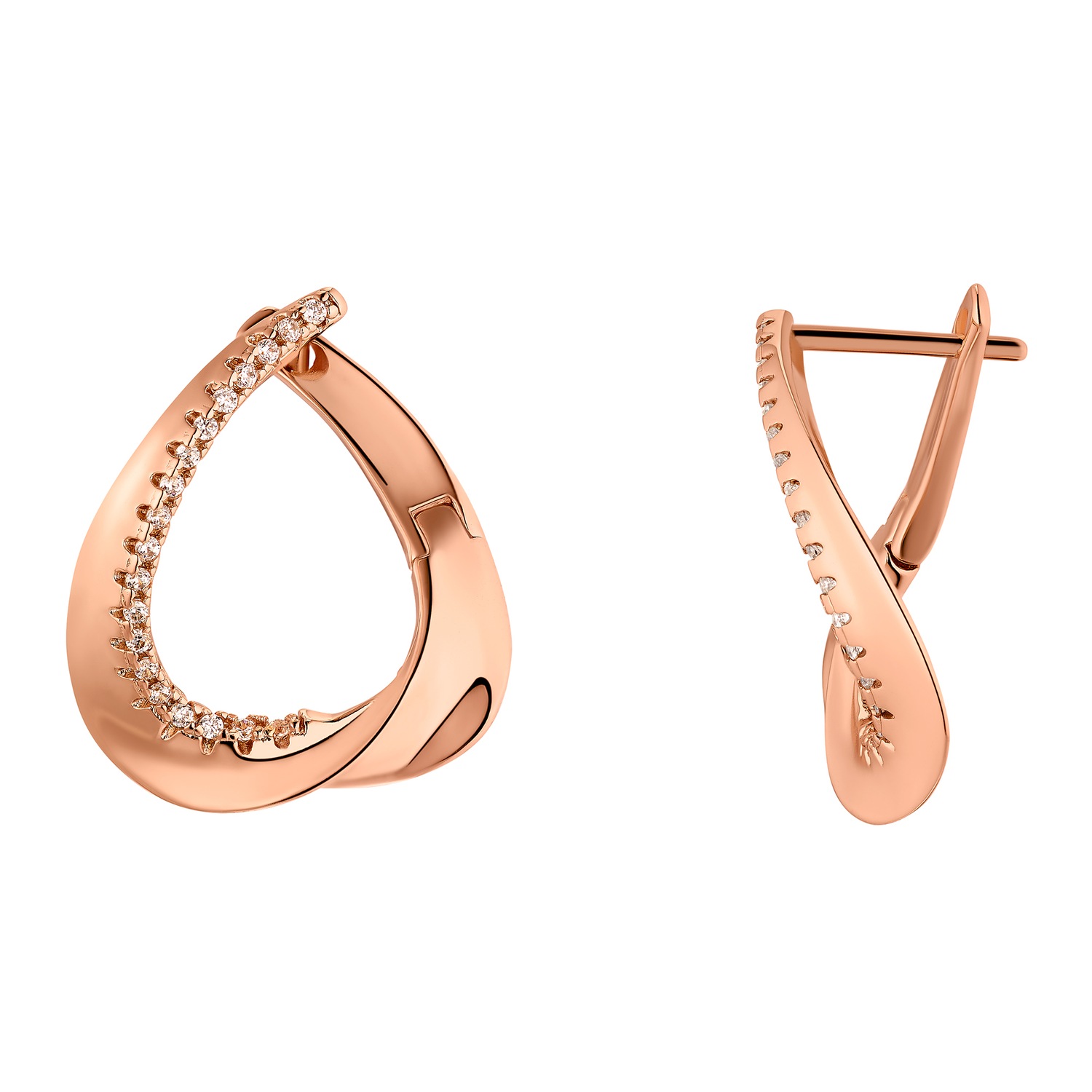 Heideman Boucles d'oreilles Jarla couleur or rose