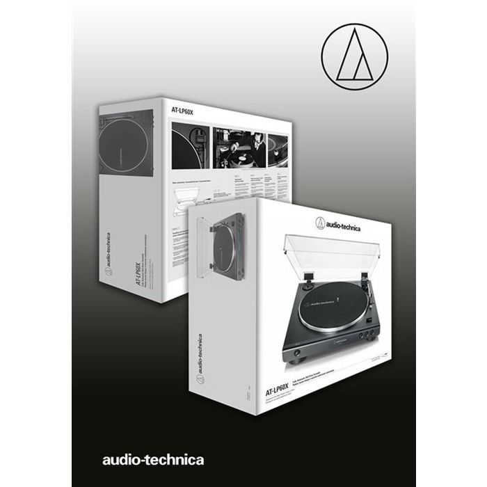 Platine vinyle - Audio Technica - AT-LP60XBK - Noir - Plug in and play - Automatique