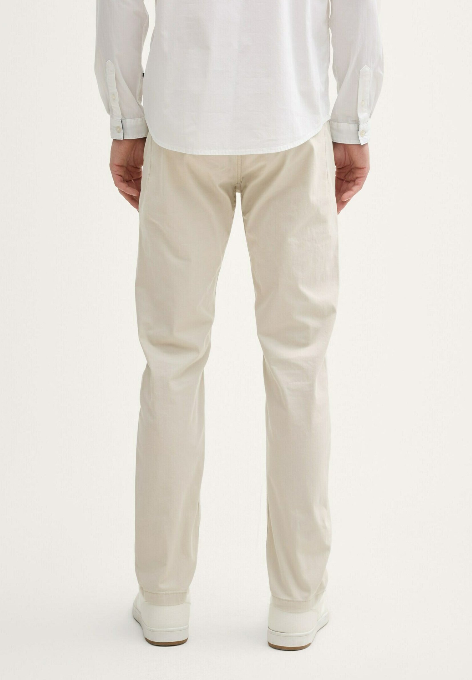 TOM TAILOR TAPERED - Chino's - licht cashewbeige