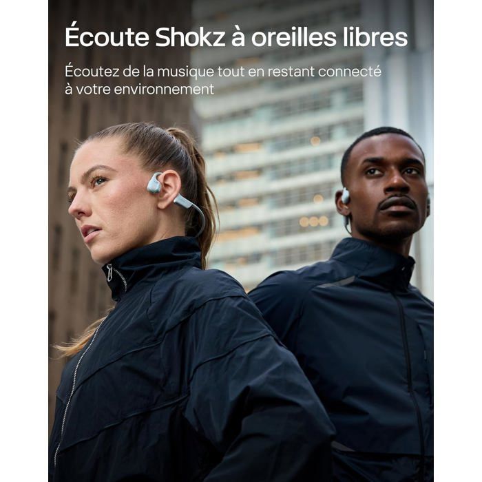 Openrun Pro 2 Mini, fones de ouvido de condução óssea, Bluetooth 5.3, microfone com cancelamento de ruído, IP55, 12 horas de duração da bateria, carregamento rápido USB-C, prata