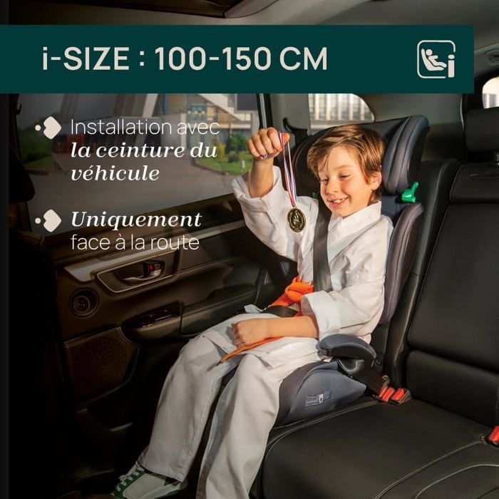 Cadeira auto infantil para crianças de 3 a 12 anos (15 a 36 kg, 100 a 150 cm) Grupo 1/2/3 - Isofix, reclinável, ajustável em altura - apoios de braço acolchoados
