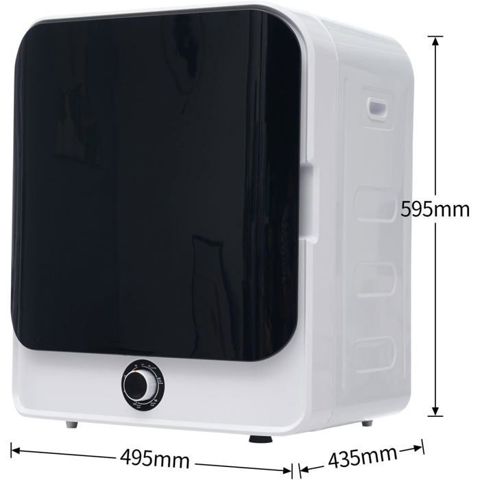 Asciugatrice con 5 programmi - 830 W - Portatile - Capacità 3 kg (fino a 4,5 kg in realtà) - Filtrazione multipla