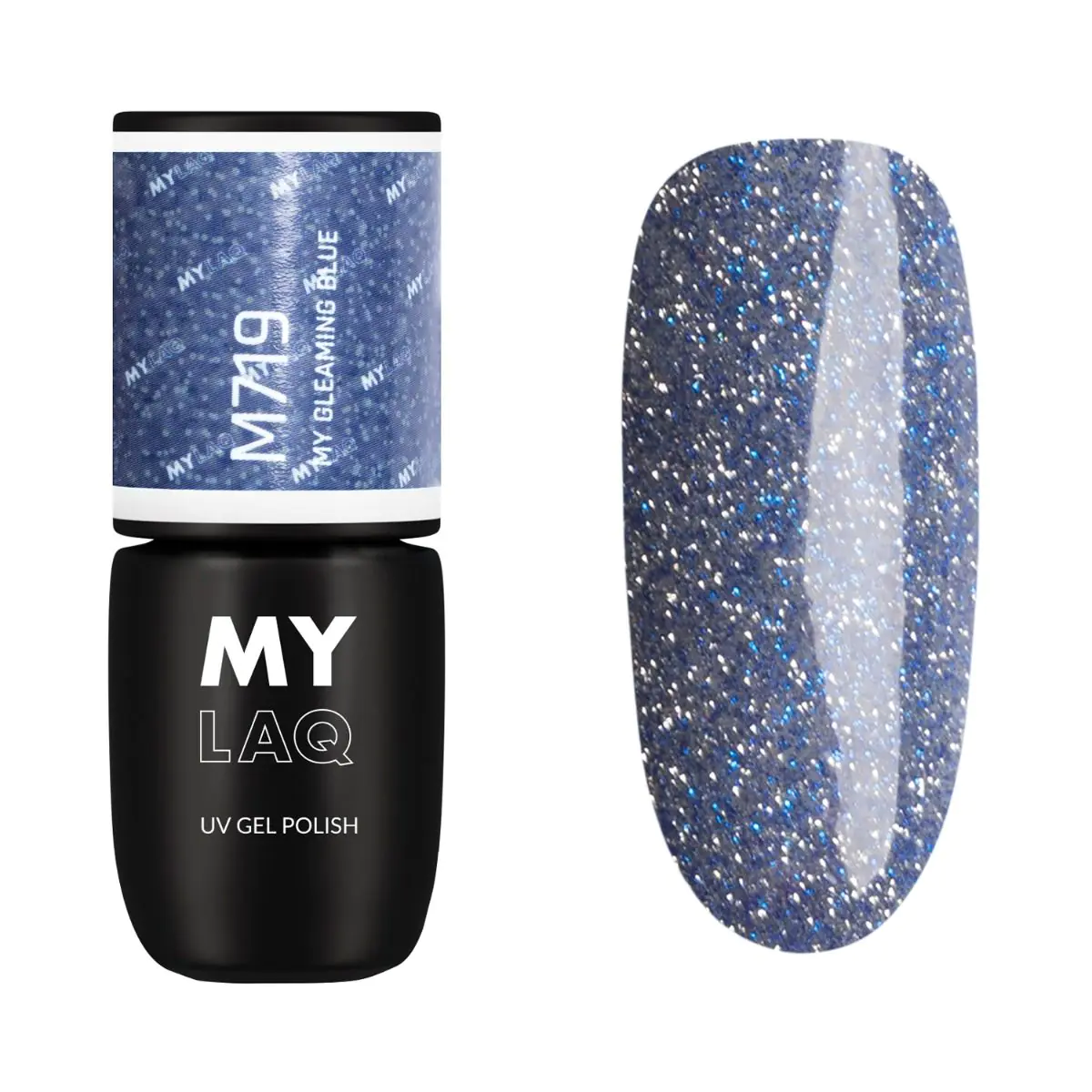 Mylaq Lakier hybrydowy, My Gleaming Blue