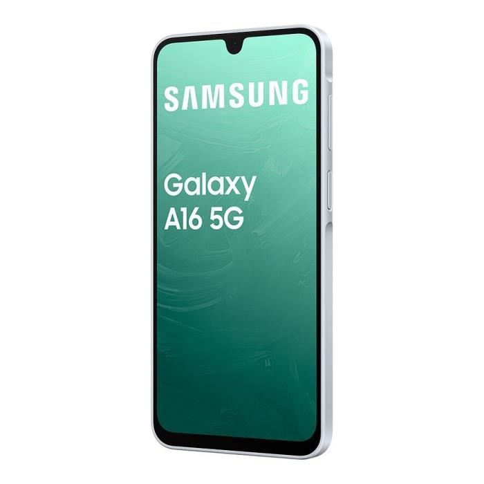 Smartphone Samsung Galaxy A16 5G de 128 GB, color gris.