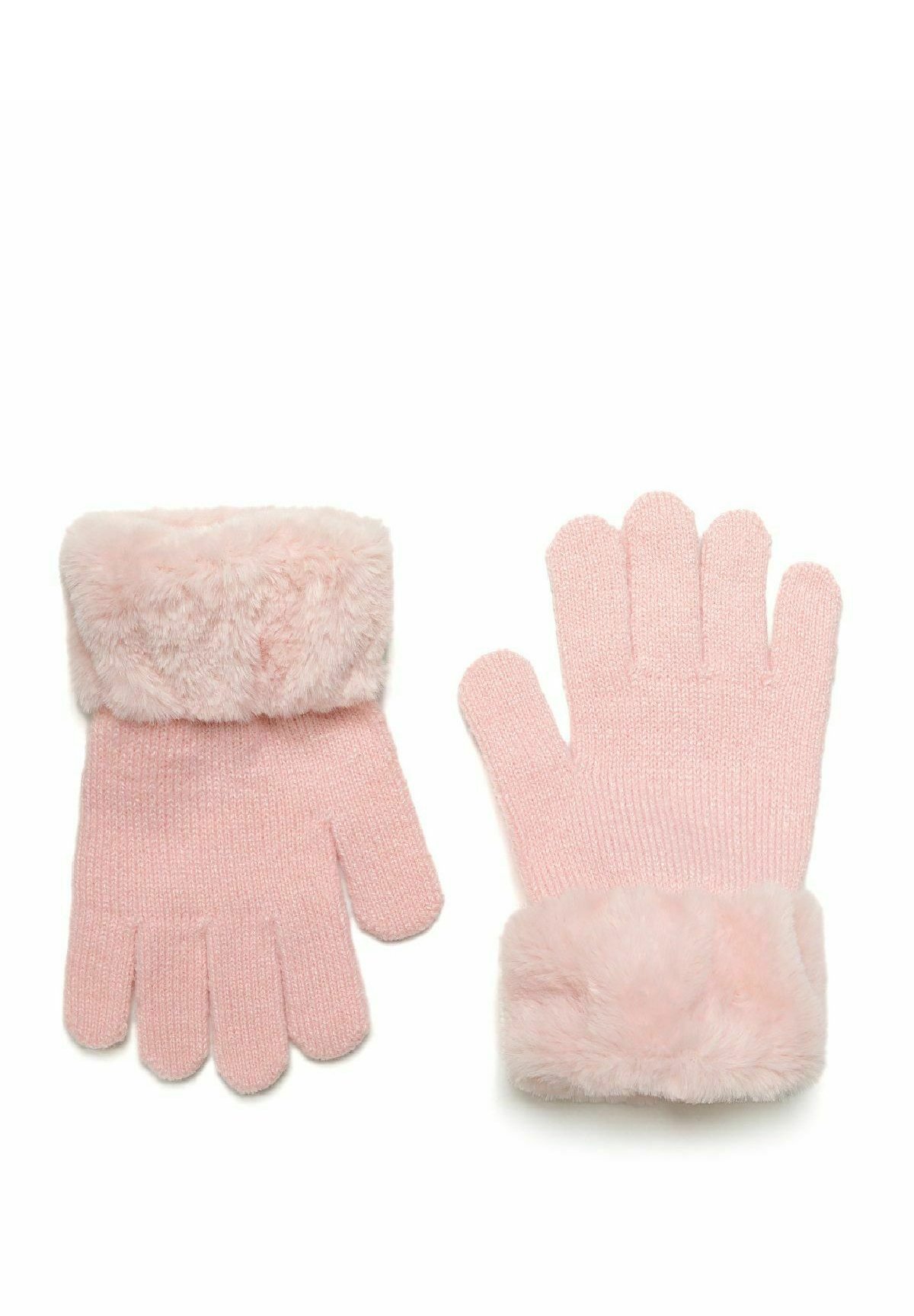 MINOTI 2-PACK MET MANCHETTEN - Handschoenen - roze ecru