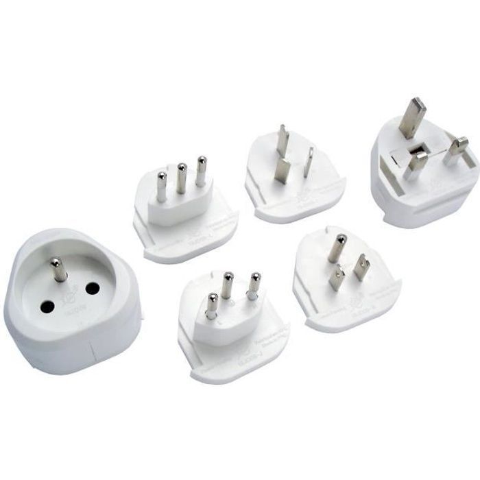 Adaptador de viaje ZENITECH para 100 países + estuche de viaje de regalo