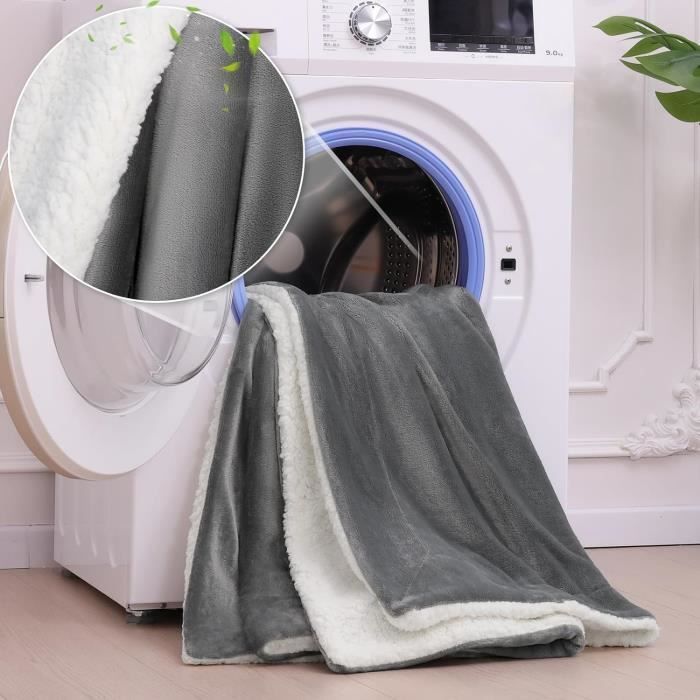 Manta de forro polar gruesa de 200x230 cm, manta cómoda y supersuave para sofá, manta Sherpa, manta para cama doble.