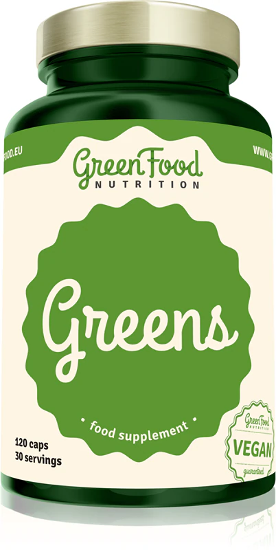GreenFood Nutrition Greens Nahrungsergänzungsmittel-Kapseln für ein Gefühl des Wohlbefindens