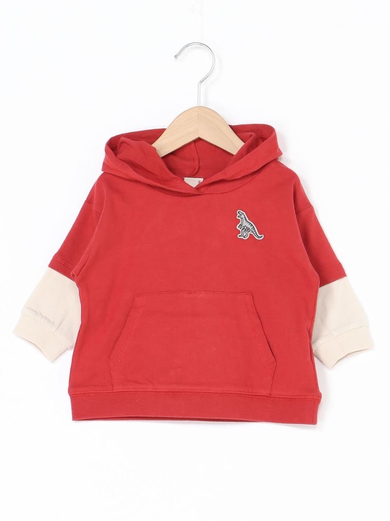 Sweat à capuche à manches superposées