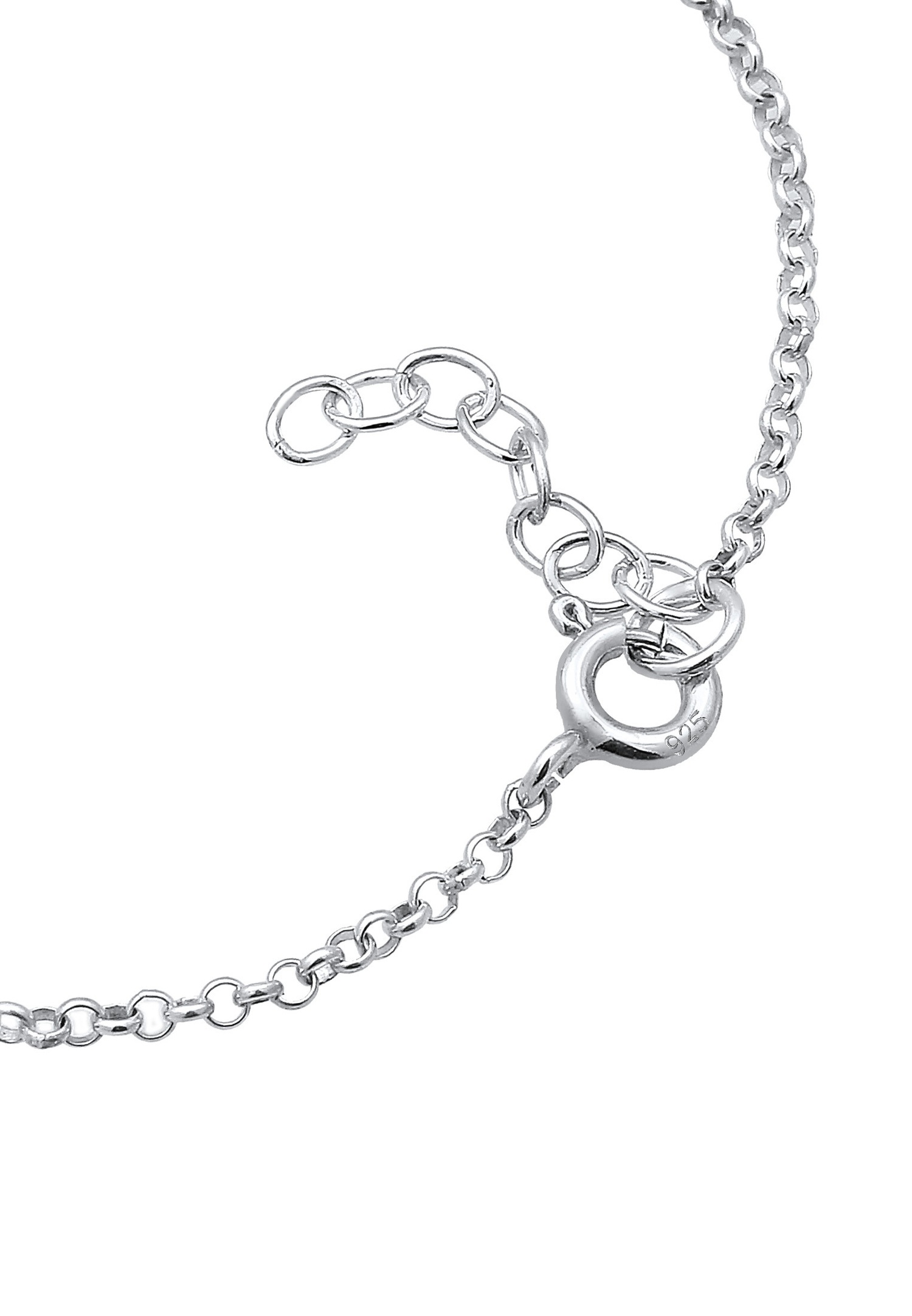 Elli Enfants Fleurs Filigrane avec Cristaux Rose en Argent Sterling 925