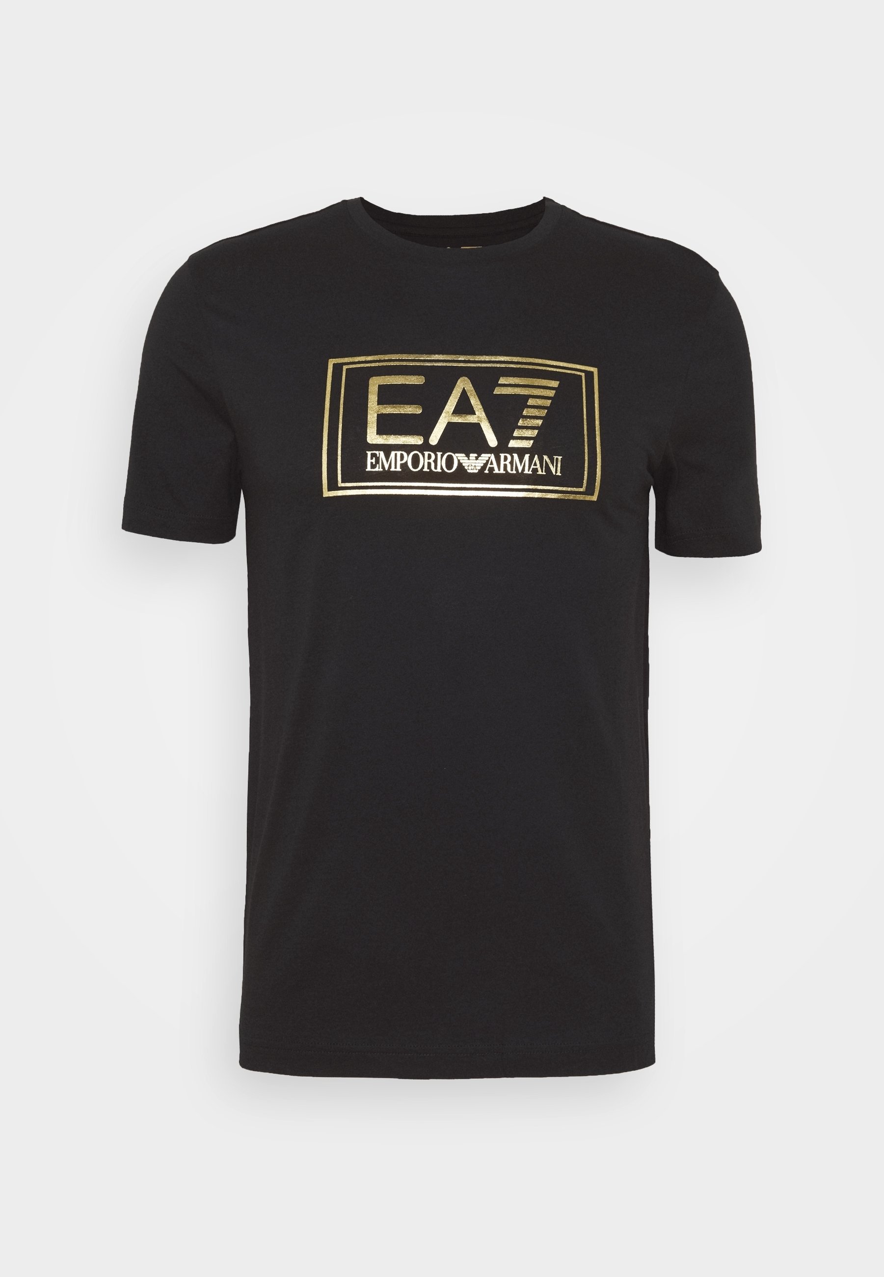 EA7 Emporio Armani trükiga T-särk - must