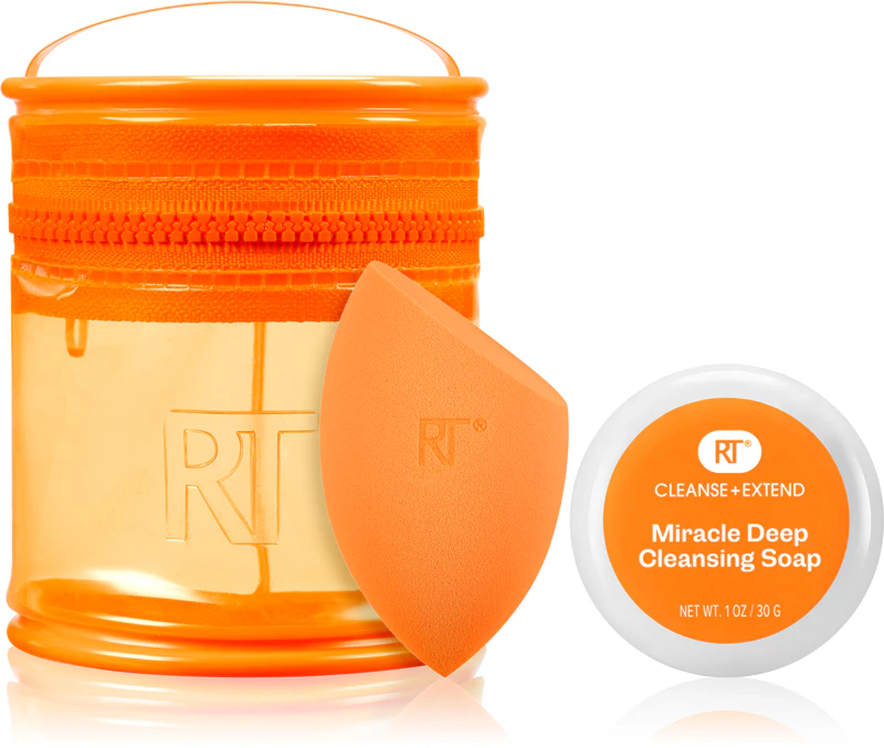 Kit de limpeza de pincéis Real Techniques Miracle Blend + Cleanse Set