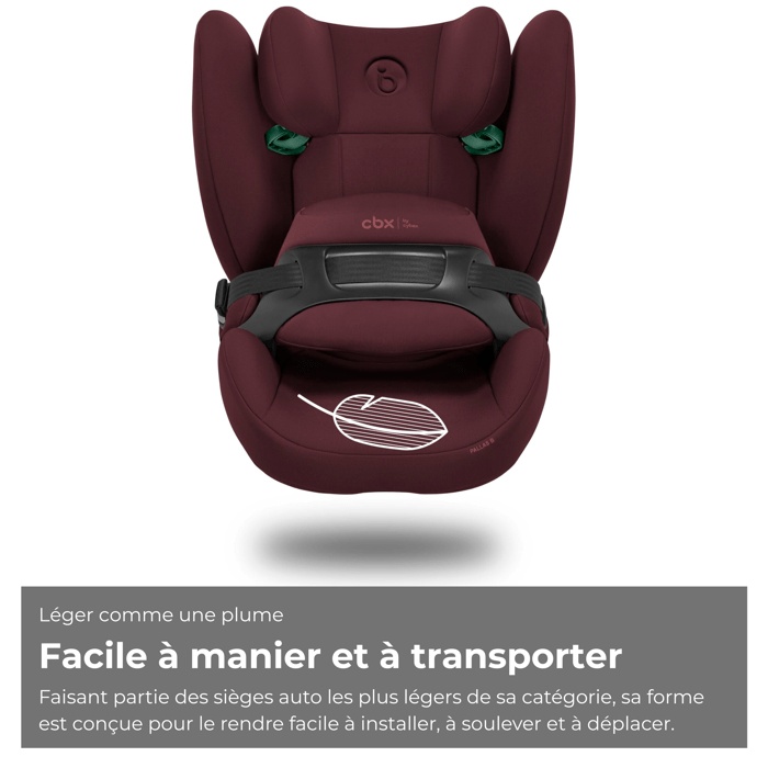 Cybex Pallas B i-Size CBX Car Seat - 76 to 150 cm - 9 to 50 kg - 15 months to 12 years - Rumba Red - Dark Red
