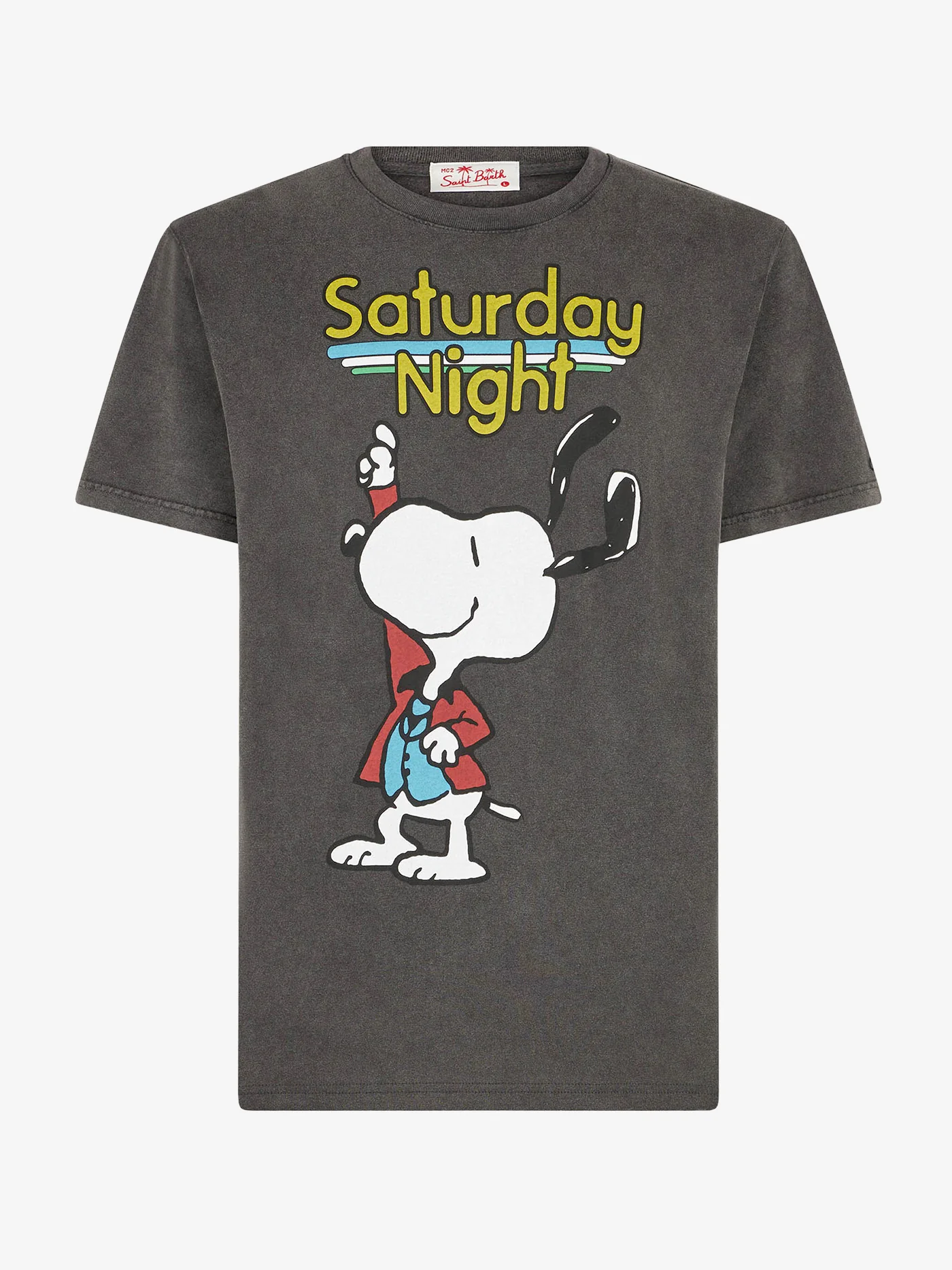 Heren katoenen T-shirt met Snoopy-danserprint | SPECIALE EDITIE