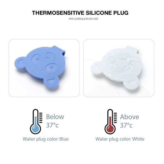 Bañera plegable 3 en 1 para bebés y niños pequeños YIS - Azul - Alarma de temperatura inteligente