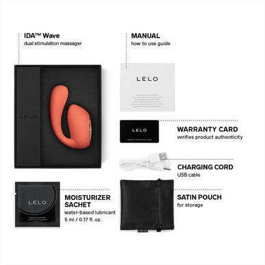 Lelo Ida Wave Vibrator Coral Red 1 un 1 un