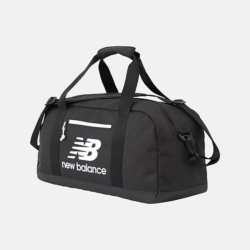 Sac de sport unisexe - NOIR avec imprimé BLANC