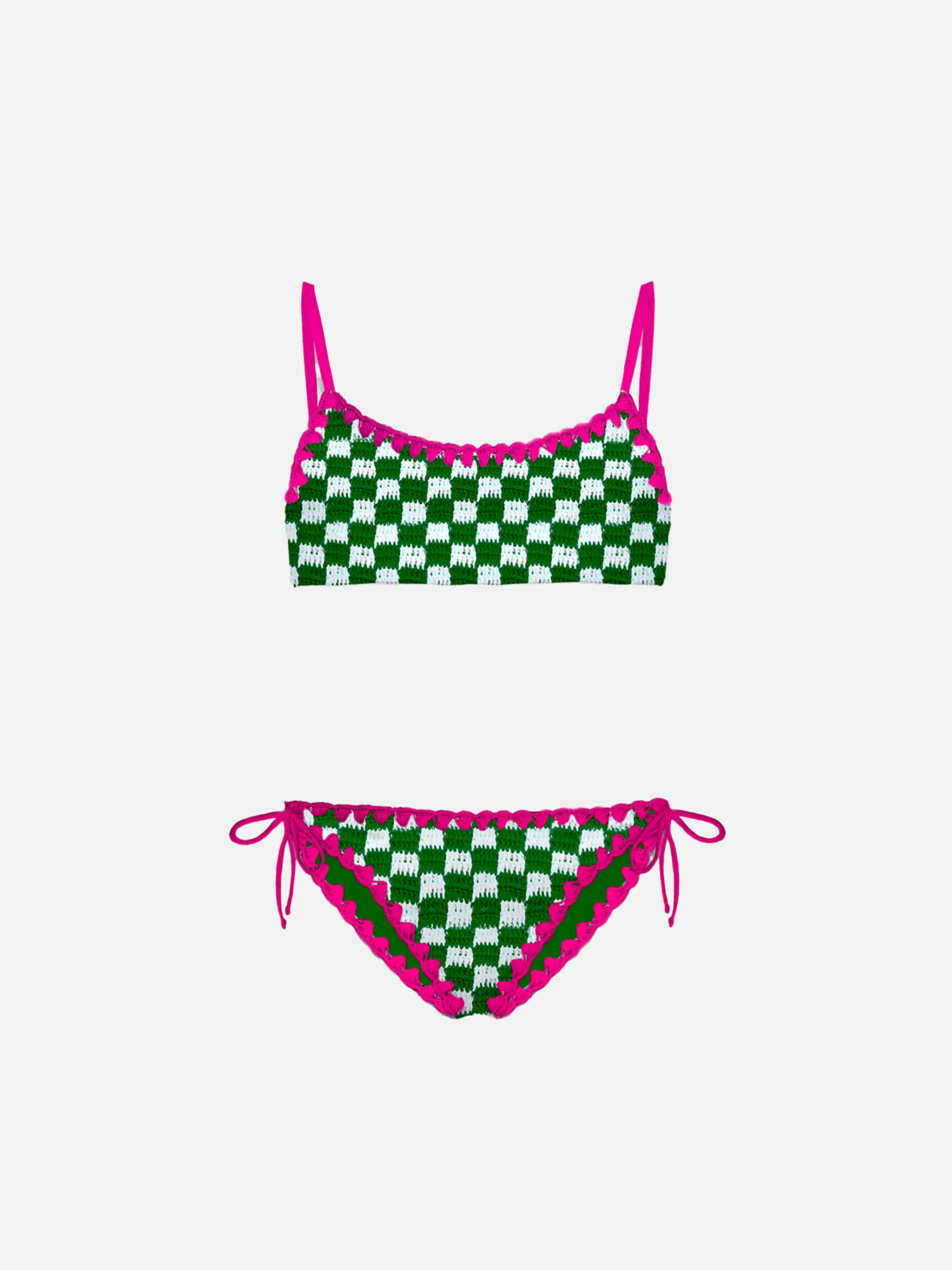 Bralette bikini voor meisjes met borduurwerk